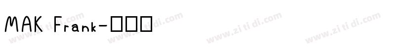 MAK Frank字体转换